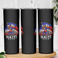 Haiti Soccer 2026 Skinny Tumbler Haitian World Football Fan Ayiti Lover