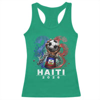 Haiti Soccer 2026 Racerback Tank Top World Football Fan Haitian Pride Ayiti