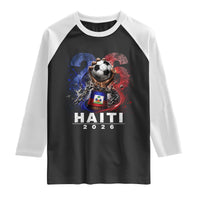 Haiti Soccer 2026 Raglan Shirt World Football Fan Haitian Pride Ayiti