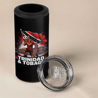 Trinidad and Tobago Soccer 4 in 1 Can Cooler Tumbler Patriotic Football Fan Caribbean Pride Gift