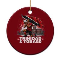 Trinidad and Tobago Soccer Ceramic Ornament Patriotic Football Fan Caribbean Pride Gift