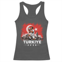 Turkish Soccer 2026 Racerback Tank Top Turkey Football Fan Vintage Turkish Pride