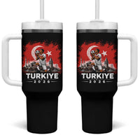 Turkish Soccer 2026 Tumbler With Handle Turkey Football Fan Vintage Turkish Pride