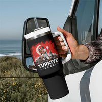 Turkish Soccer 2026 Tumbler With Handle Turkey Football Fan Vintage Turkish Pride