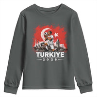 Turkish Soccer 2026 Youth Sweatshirt Turkey Football Fan Vintage Turkish Pride