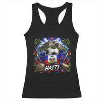 Haiti Soccer 2026 Racerback Tank Top Haitian Flag Caribbean Football Fan