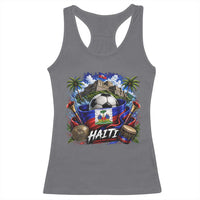 Haiti Soccer 2026 Racerback Tank Top Haitian Flag Caribbean Football Fan