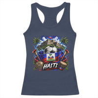 Haiti Soccer 2026 Racerback Tank Top Haitian Flag Caribbean Football Fan
