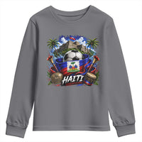 Haiti Soccer 2026 Youth Sweatshirt Haitian Flag Caribbean Football Fan