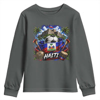 Haiti Soccer 2026 Youth Sweatshirt Haitian Flag Caribbean Football Fan