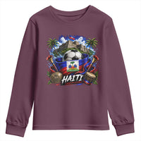 Haiti Soccer 2026 Youth Sweatshirt Haitian Flag Caribbean Football Fan