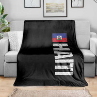 Vintage Haitian Flag Throw Blanket Proud Haitienne Haiti Independence 1804