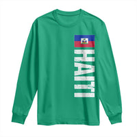 Vintage Haitian Flag Long Sleeve Shirt Proud Haitienne Haiti Independence 1804