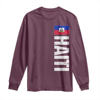 Vintage Haitian Flag Long Sleeve Shirt Proud Haitienne Haiti Independence 1804