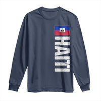 Vintage Haitian Flag Long Sleeve Shirt Proud Haitienne Haiti Independence 1804