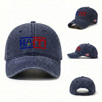 Haiti Flag Washed Cotton Baseball Cap Vintage Haitian Pride Ayiti Roots