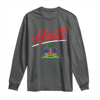 Retro Haiti Long Sleeve Shirt Haitian Gift Ayiti Roots