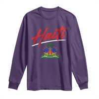 Retro Haiti Long Sleeve Shirt Haitian Gift Ayiti Roots