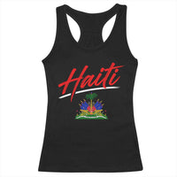 Retro Haiti Racerback Tank Top Haitian Gift Ayiti Roots