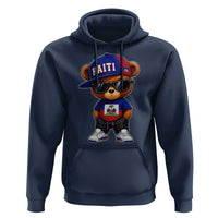 Cute Haiti Hoodie Hip Hop Teddy Bear Haitian Flag Ayiti Roots