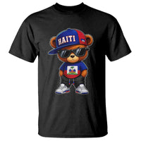 Cute Haiti T Shirt Hip Hop Teddy Bear Haitian Flag Ayiti Roots