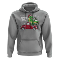 Personalized Dinosaur Christmas Hoodie Custom Name Merry Rexmas Xmas Pet Dino Trex Red Truck Family