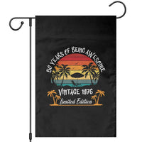 Vintage 50th Birthday Garden Flag Retro 1976 Limited Edition 50 Year Old