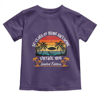Vintage 50th Birthday Toddler T Shirt Retro 1976 Limited Edition 50 Year Old