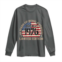 50th Birthday Long Sleeve Shirt Vintage 1976 50 Year Old Birthday USA Flag