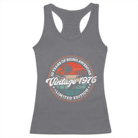 50th Birthday Gifts Racerback Tank Top Vintage 1976 50 Year Old Birthday