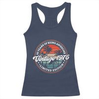 50th Birthday Gifts Racerback Tank Top Vintage 1976 50 Year Old Birthday