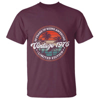 50th Birthday Gifts T Shirt Vintage 1976 50 Year Old Birthday