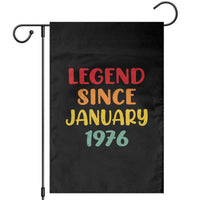 Legend Since January 1976 Garden Flag Vintage Retro 50th Birthday Gifts 50 Years Old