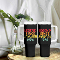 Legend Since January 1976 Tumbler With Handle Vintage Retro 50th Birthday Gifts 50 Years Old