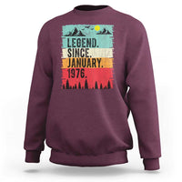 Vintage 1976 Birthday Sweatshirt Retro 50th Birthday Gifts 50 Years Old