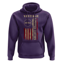 Vintage 1965 Birthday Hoodie Retro American Flag Limited Edition