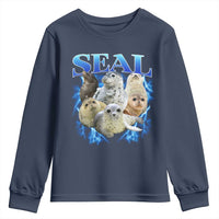 Baby Seals Youth Sweatshirt Retro Sea Dog Bootleg Vintage Graphic 90s