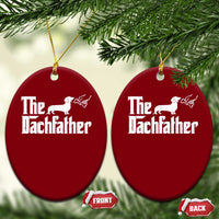 Funny Wiener Dog Dad Ceramic Ornament The Dachshund Fathers Day Gifts For Dog Lovers