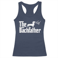 Funny Wiener Dog Dad Racerback Tank Top The Dachshund Fathers Day Gifts For Dog Lovers