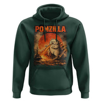 Pomzilla Dog Japanese Art Hoodie Retro Vintage Dog Lover Pomeranian Pom Monster Kaiju