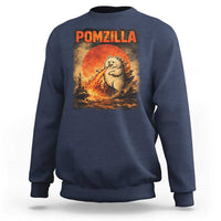 Pomzilla Dog Japanese Art Sweatshirt Retro Vintage Dog Lover Pomeranian Pom Monster Kaiju