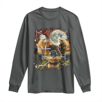 Hamster Deadlift Long Sleeve Shirt Funny Cute Rat Fitness Gym Weightlifting Meme