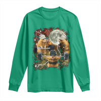 Hamster Deadlift Long Sleeve Shirt Funny Cute Rat Fitness Gym Weightlifting Meme