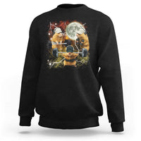 Hamster Deadlift Sweatshirt Funny Cute Rat Fitness Gym Weightlifting Meme