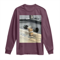 Hamster Gym Long Sleeve Shirt Funny Rat Workout Weightlifting Pump Cover
