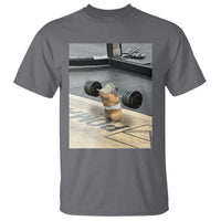 Hamster Gym T Shirt Funny Rat Workout Weightlifting Pump Cover