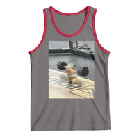 Hamster Gym Tank Top Funny Rat Workout Weightlifting Pump Cover
