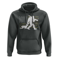 Bigfoot Camo Deer Hunting Hoodie Camo USA Flag Buck Season Sasquatch