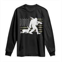 Bigfoot Camo Deer Hunting Long Sleeve Shirt Camo USA Flag Buck Season Sasquatch