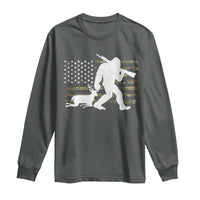 Bigfoot Camo Deer Hunting Long Sleeve Shirt Camo USA Flag Buck Season Sasquatch